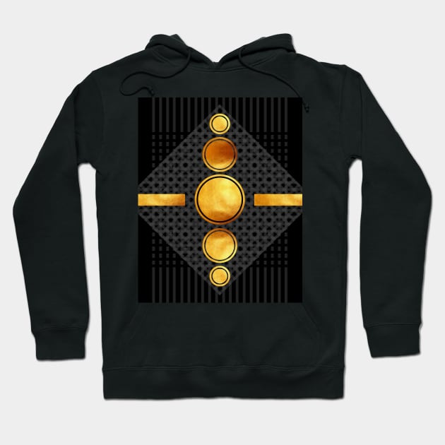 Art Deco Geometric Hoodie by StudioGrafiikka